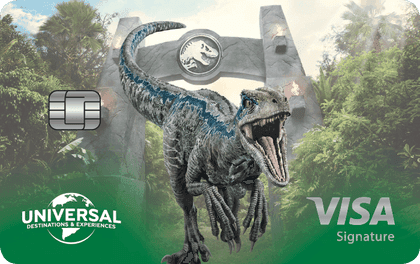 Universal Rewards Visa — Jurassic World design