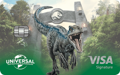 Universal Rewards Visa — Jurassic World design